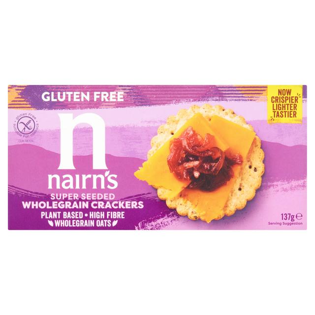 Nairn's Super Seeded Wholegrain Crackers 137g - gallery image 1