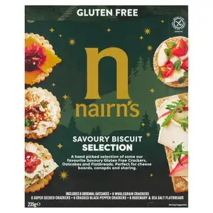 Nairn's Gluten Free Savoury Biscuit Selection 235g