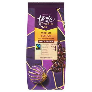 Sainsbury's 227g Winter Edition Wholebean Coffee, Taste the Difference