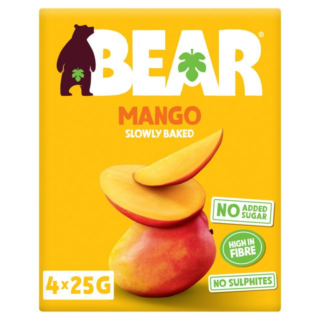 BEAR Fruit Dried Mango 4x25g - gallery image 1
