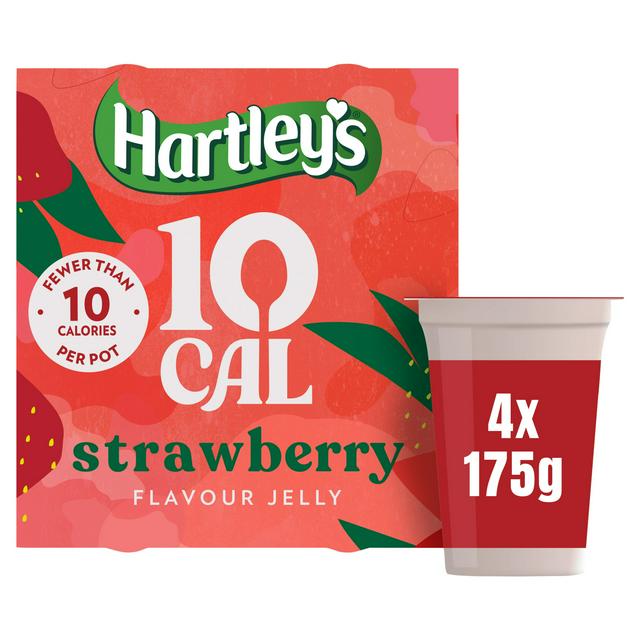 Hartley's 10 Cal 700g Strawberry Flavour Jelly Pots - gallery image 1