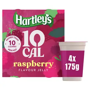 Hartley's 10 Cal Raspberry Flavour Jelly Pots 4x175g