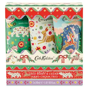 Cath Kidston Red Berry & Cedar Hand Cream Trio 3x30ml