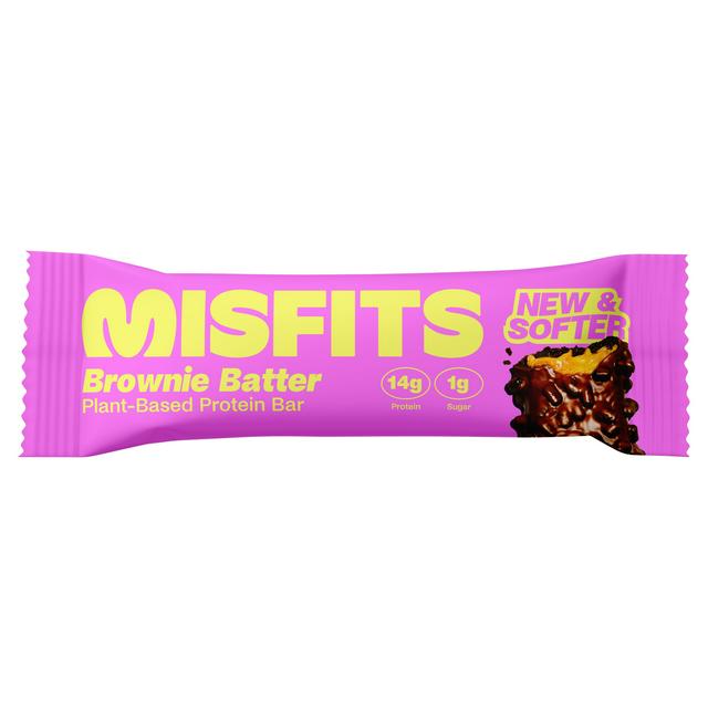 Misfits Brownie Batter Flavour Plant Based Protein Bar 50g - gallery image 1