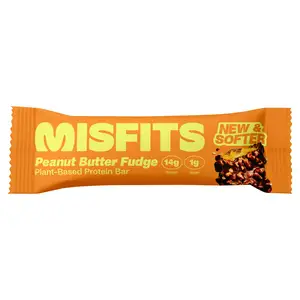 Misfits Peanut Butter Fudge Flavour Plant Based Protein Bar 50g