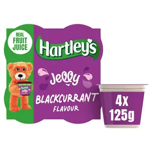 Hartley's Blackcurrant Flavour Jelly 4x125g