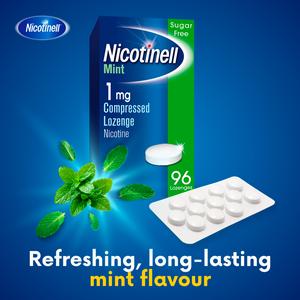 Nicotinell Lozenge Stop Smoking Aid Mint Pieces x96 1mg - gallery image 3