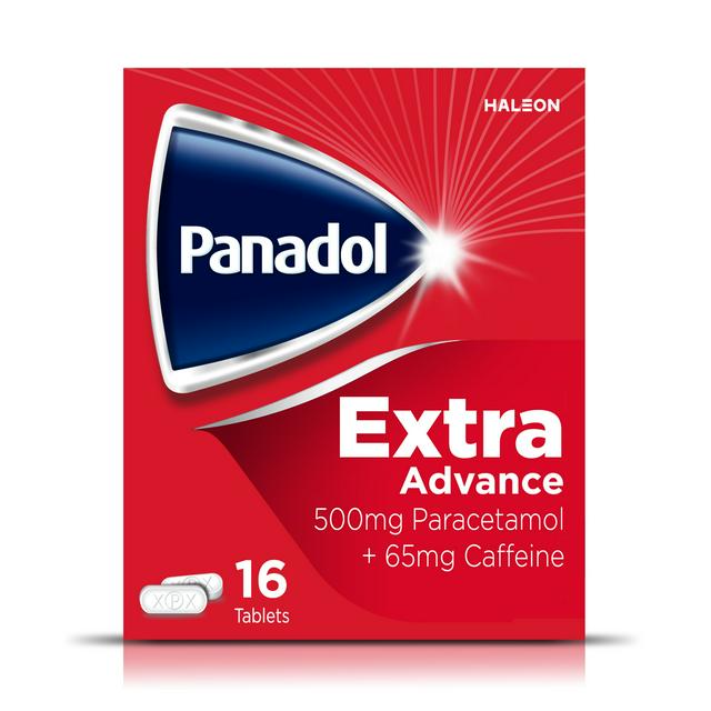 Panadol Extra Advance Painkillers 500mg Paracetamol & 65mg Caffeine Tablets x16 - gallery image 1