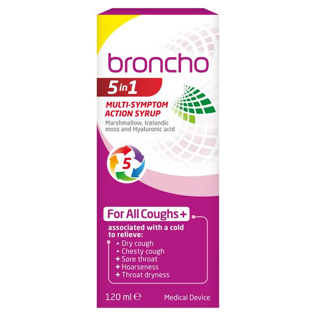 Broncho 5 In 1 Multi Symptom Action Cough Syrup 120ml - gallery image 1