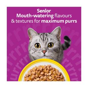 Whiskas 11+ Poultry Feasts Senior Wet Cat Food Pouches in Jelly 12 x 85g - gallery image 4