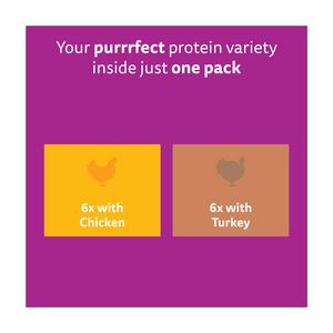 Whiskas 11+ Poultry Feasts Senior Wet Cat Food Pouches in Jelly 12 x 85g - gallery image 6