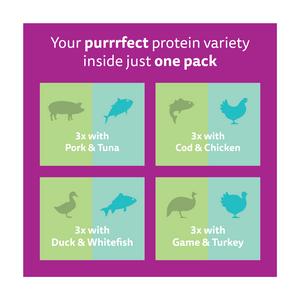 Whiskas 1+ Duo Mixed Medley Adult Wet Cat Food Pouches in Jelly 12 x 85g - gallery image 5
