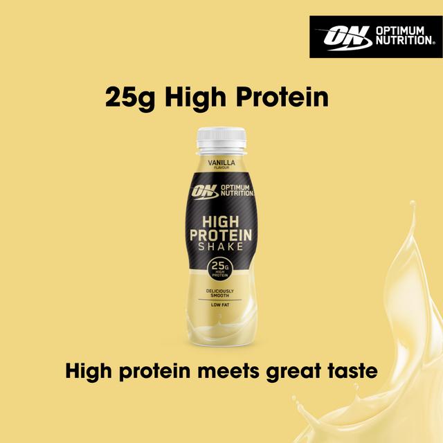 Optimum Nutrition High Protein Shake Vanilla Flavour 330ml