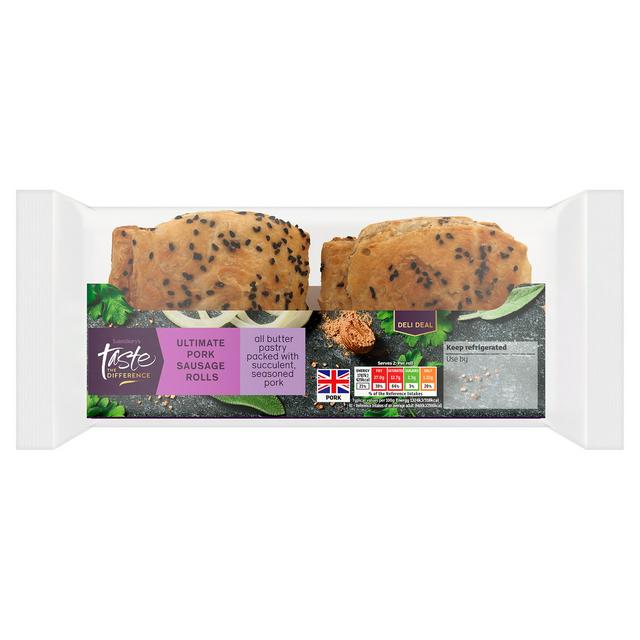 Sainsburys Sainsbury's Ultimate Pork Sausage Rolls, Taste the Difference 270g