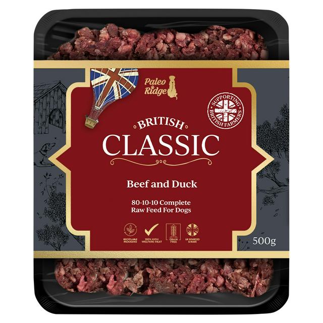 Paleo Ridge Classic Range Beef & Duck Raw Dog Food 500g