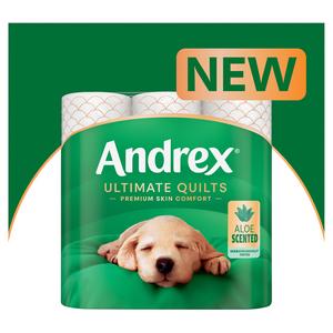 Andrex Ultimate Quilts Aloe Scented Toilet Rolls x9 - gallery image 2
