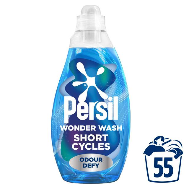 Persil Wonder Wash Bio Liquid Laundry Odour Defy Speed Clean Quick Wash 55 Washes 1.485L - gallery image 1