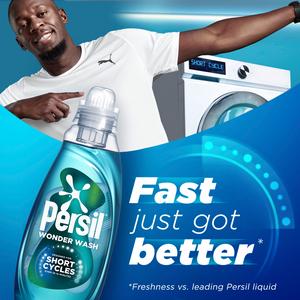 Persil Wonder Wash Non Bio Liquid Detergent Speed Clean Quick Wash 55 Washes 1.485L - gallery image 2