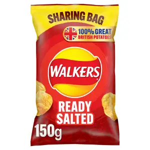 Walkers Ready Salted Sharing Crisps 150g