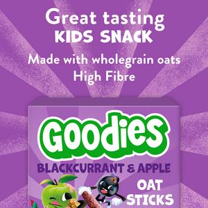 Goodies 5 x 23g Apple & Blackcurrant Multipack Kids Snack Oat Sticks Bars - gallery image 2