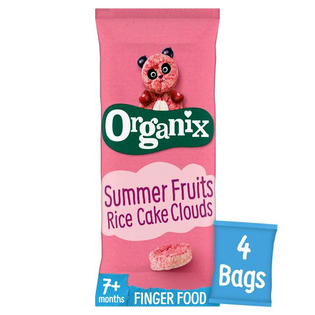Organix 4 x 18g 7+ Months Summer Fruits Rice Cake Clouds - gallery image 1