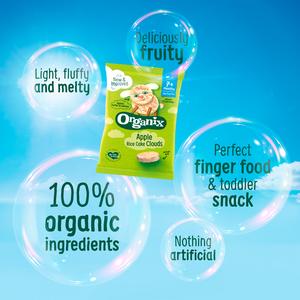 Organix 4 x 18g 7+ Months Summer Fruits Rice Cake Clouds - gallery image 2