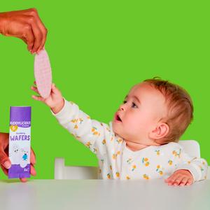 Kiddylicious Strawberry Mini Wafers Baby Snacks 4x4g - gallery image 4