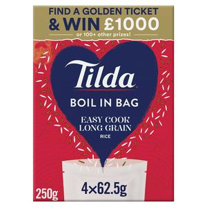 Tilda Boil in Bag Easy Cook Long Grain Rice 250g