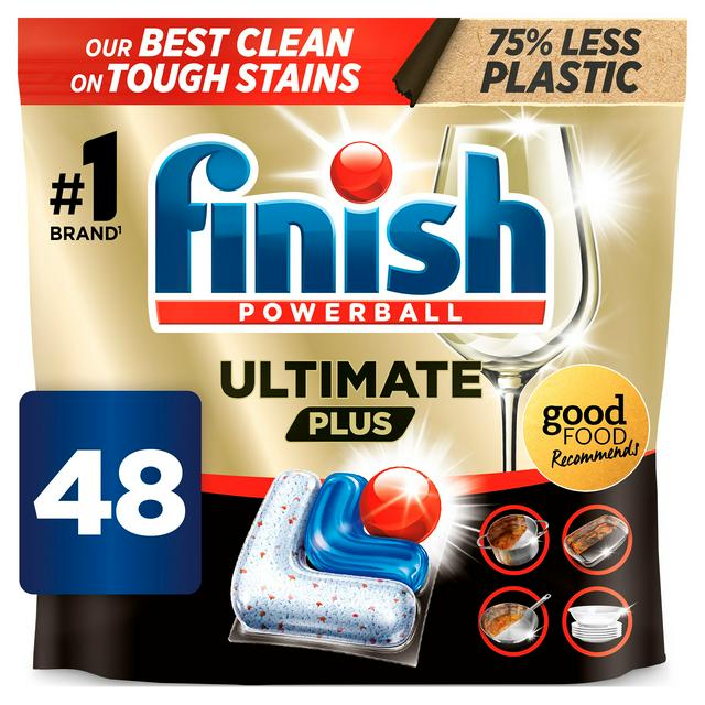 Finish Ultimate Plus Intensive Clean & Shine Dishwasher Tablets Regular x48 - gallery image 1