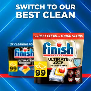 Finish Ultimate Deep Clean & Shine Dishwasher Tablets Lemon x55 - gallery image 6