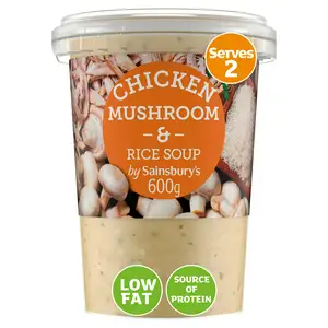 Sainsbury's Chicken, Mushroom & Rice Soup 600g