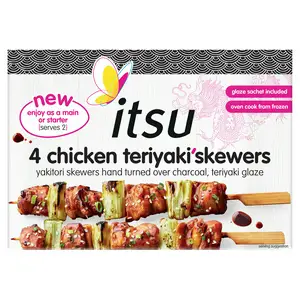 itsu Teriyaki Chicken Skewers x4 260g