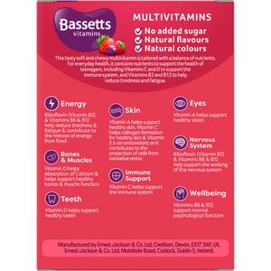 Bassetts Vitamins Soft & Chewy Multivitamins Summer Berries Flavour Gummies 12-18 Years x30 - gallery image 2