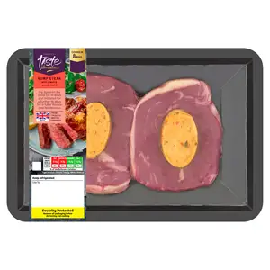 Sainsbury's Ready to Cook 30 Day Matured British Beef Rump Steak with a Lemon & Garlic Melt, Taste the Difference x2 440g