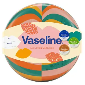 Vaseline Gift Set Lip Loving Collection Lip Balm Original Aloe & Cocoa Butter 3x20g