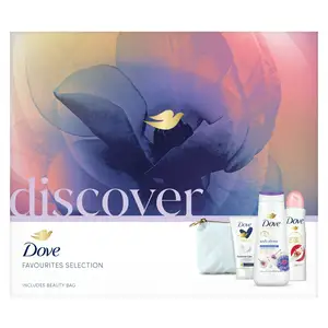 Dove Gift Set Discover Favourites Selection Exclusive Beauty Bag & Products x3