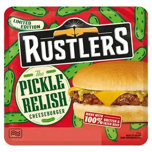 Rustlers The Pickle Relish Cheeseburger, Limited Edition 169g