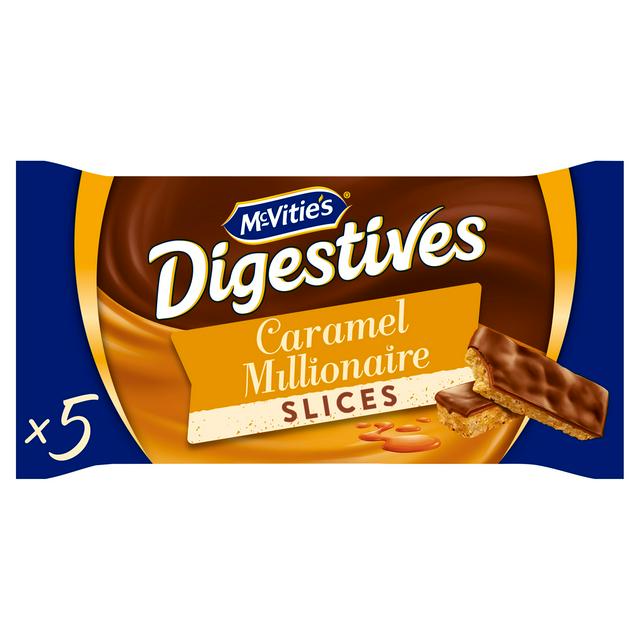 McVitie's Digestive Caramel Slices Cake Bars Multipack 5x22g - gallery image 1