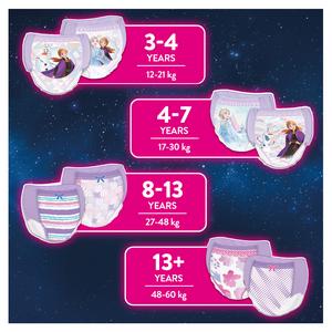 Huggies DryNites Bedwetting Pyjama Nappy Pants Girl Age 8-13 x9 - gallery image 5