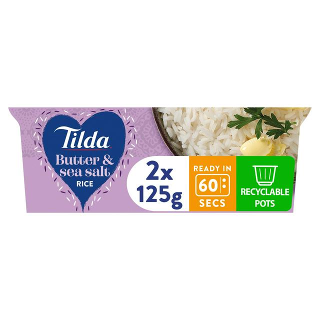 Tilda butter and sea salt jasmine rice