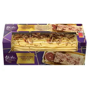 Sainsbury's Caramel Blonde Chocolate Yule Log, Taste the Difference 829g