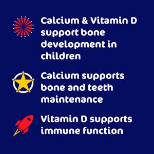 Haliborange Calcium & Vit D Bones & Teeth 60 Character Shaped Strawberry Flavour Softies for Kids 3+ - gallery image 2