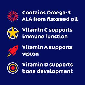 Haliborange Multivitamins with Omega 3 60 Character Shaped Orange Flavour Softies for Kids 3+ - gallery image 3