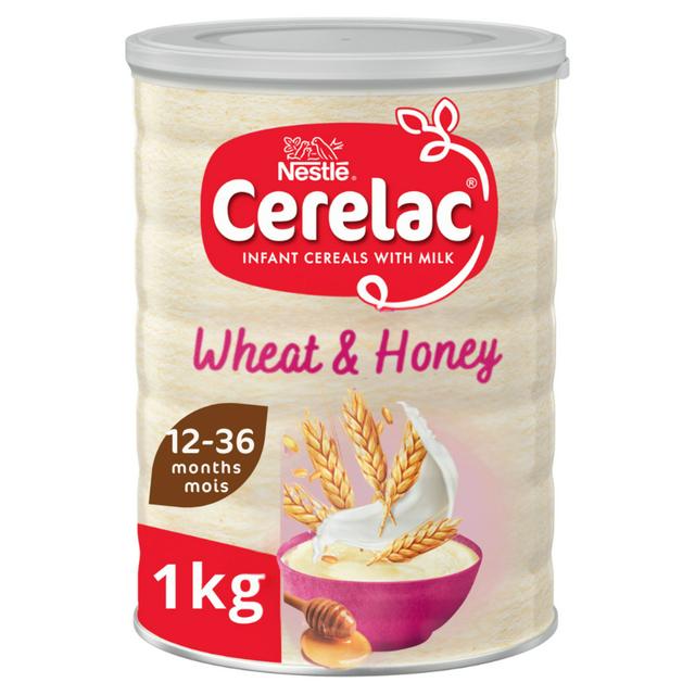 Cerelac Infant Baby Cereals with Milk Honey & Wheat 12 Months+ 1kg - gallery image 1
