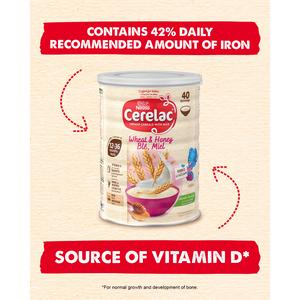 Cerelac Infant Baby Cereals with Milk Honey & Wheat 12 Months+ 1kg - gallery image 2
