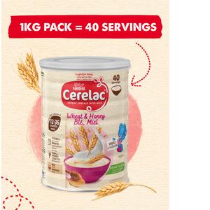 Cerelac Infant Baby Cereals with Milk Honey & Wheat 12 Months+ 1kg - gallery image 3