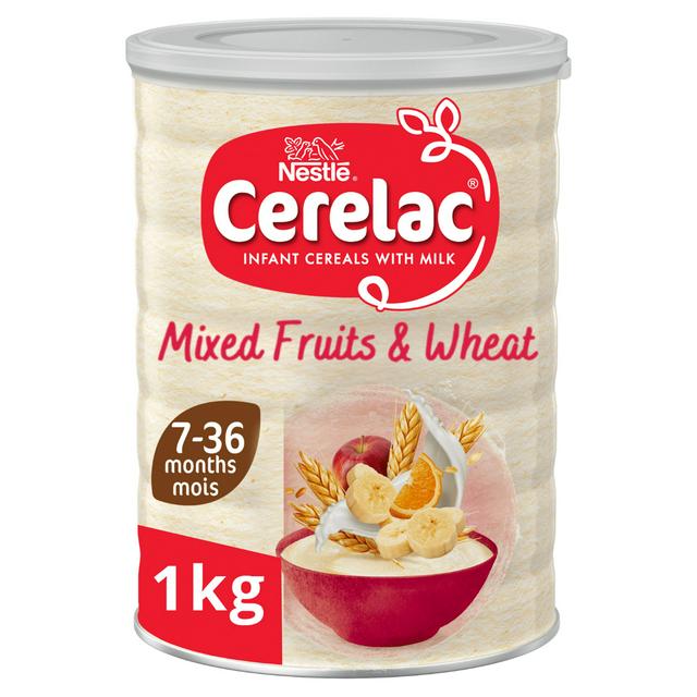 Cerelac Infant Baby Cereals with Milk Mixed Fruits & Wheat 7+ Months 1kg - gallery image 1