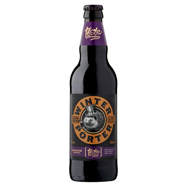 Sainsbury's 500ml Winter Porter Ale Beer, Seasonal Edition, Taste the Difference - gallery image 1