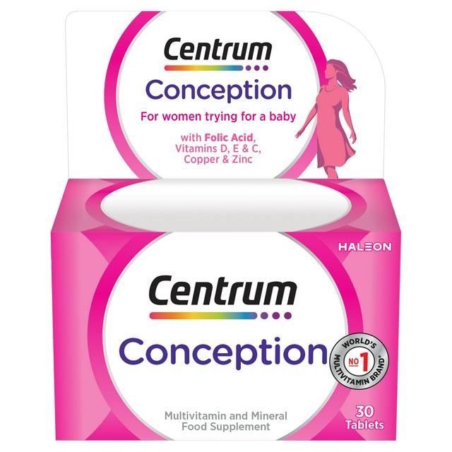 Centrum Conception Vitamins with Folic Acid Tablets x30