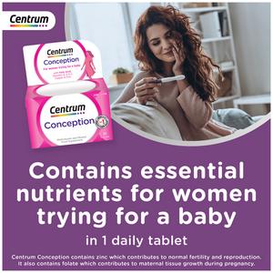 Centrum Conception Vitamins with Folic Acid Tablets x30 - gallery image 2